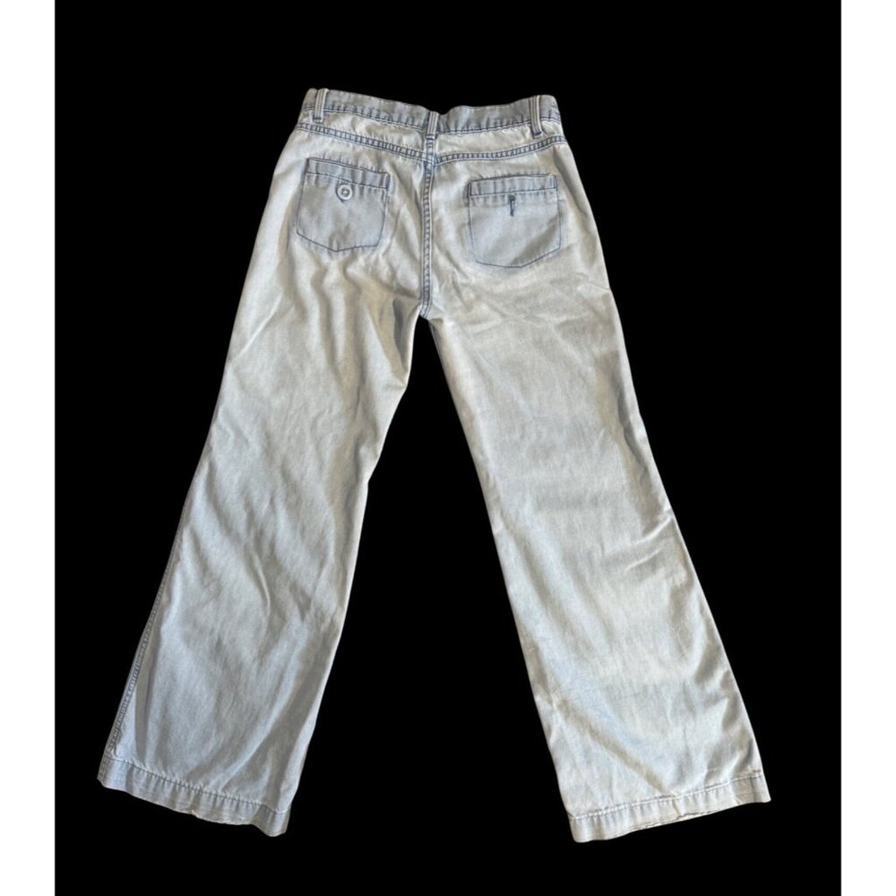 Sandro Wide Leg Jeans P3316-E Light Blue Denim Retro Jeans Size 40/L - Picture 4 of 9
